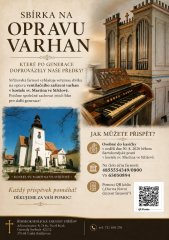 Římskokatolická farnost Střížov - Sbírka na opravu varhan