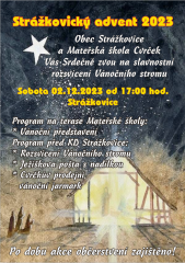 Strážkovický advent 2024 - Sobota 02.12.2023 od 17:00 hod.
