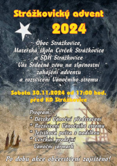 Strážkovický advent 2024 - Sobota 30.11.2023 od 17:00 hod.
