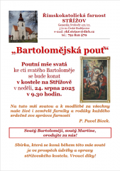Římskokatolická farnost Střížov - Bartolomějská pouť 2025