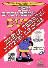 Mateřská škola Cvrček Strážkovice - Den otevřených dveří 2026