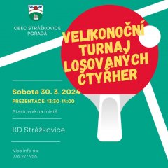 Velikonoční turnaj ve stolním tenise - KD Strážkovice