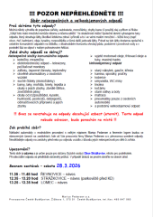 Svoz nebezpečného a velkoobjemového odpadu - jaro 2026