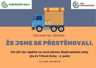 MAS Sdružení Růže - Enerkom Růže - Oznámení