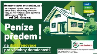 Místní akční skupina Sdružení Růže - Nová zelená úsporám - Talent MAS - sdílení energie