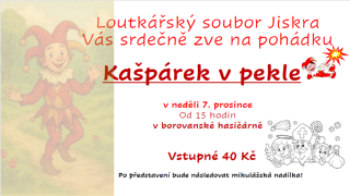 Loutkářský soubor JISKRA - pohádka Kašpárek v pekle
