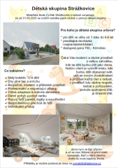 Připravujeme - Dětská skupina Strážkovice