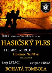 SDH Strážkovice - Hasičský ples