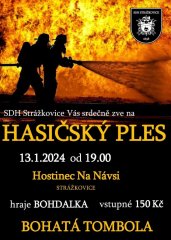 SDH Strážkovice - Hasičský ples 