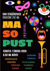 SDH Strážkovice - Pozvánka na Masopust 2026