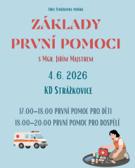 Obec Strážkovice - Základy první pomoci pro děti a dospělé