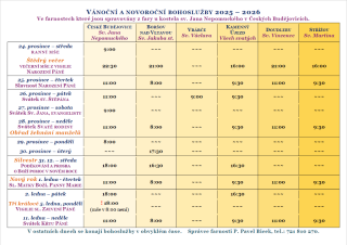 Římskokatolická farnost Střížov - Oznámení